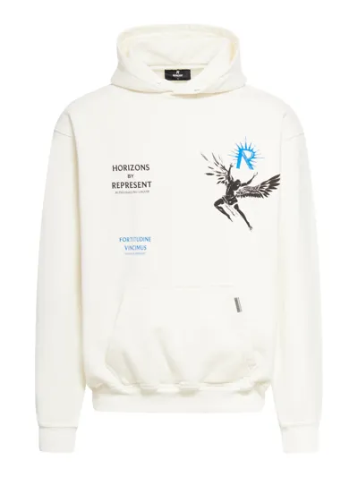 Represent Hoodies Sweatshirt In White