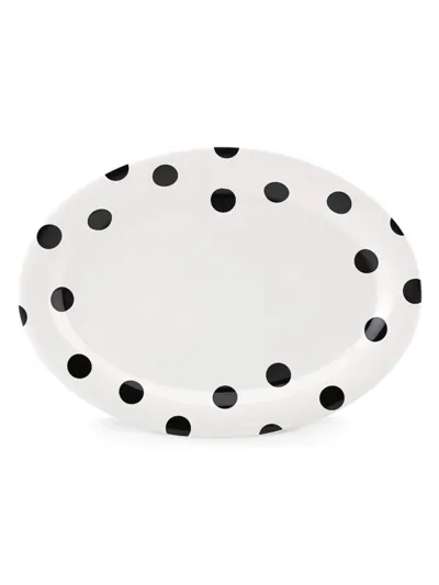 Kate Spade Deco Dot Platter 14.0 In White