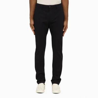 Department 5 Navy Cotton Chino Trousers In Neutrals