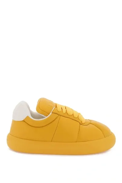 Marni Puffy Soft Leather Low Top Sneakers In Multicolor