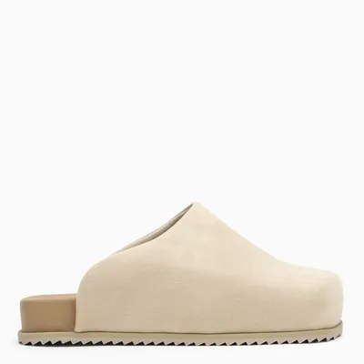 Yume Yume Beige Mules Truck In Leatherette In Neutrals