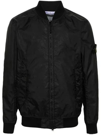 Stone Island Jacket In Black