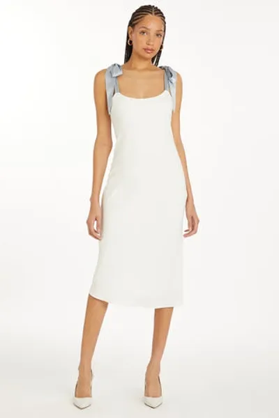 Amanda Uprichard Lusana Dress In Aero,ivory