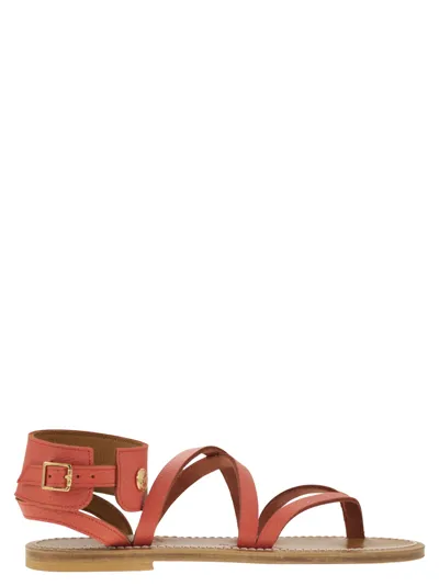 Longchamp Sandals  X K.jacques In Red