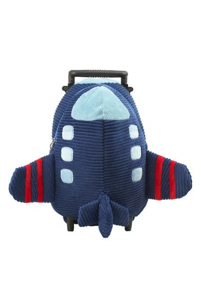 Popatu Kids' New Airplane Trolley Backpack In Blue