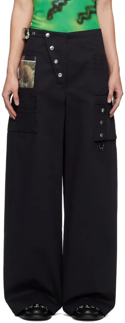 Chopova Lowena Black Miller Wallet Trousers