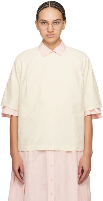 Casey Casey Off-white Watt T-shirt In Natural