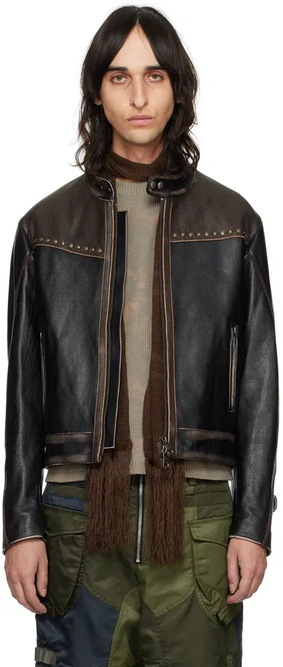 Andersson Bell Black Vintage Leather Jacket