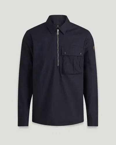 Belstaff Hawking Shirt In Dark Ink