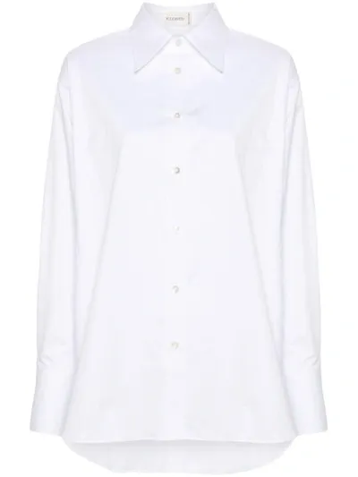 Closed Long-sleeve Organic Cotton Shirt In White