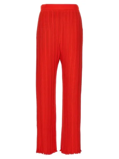 Lanvin Pleated Pants In Red