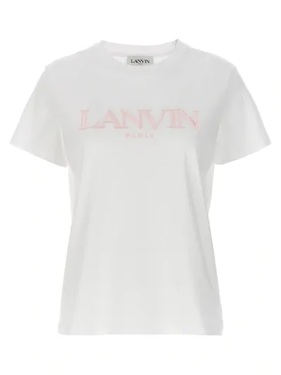 Lanvin Logo Embroidery T-shirt In White