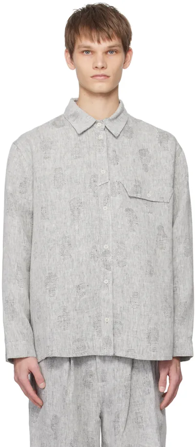 Henrik Vibskov Gray Post Shirt In Grey