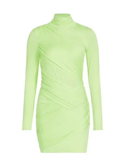 Gauge81 Kores Short Dress In Shadow Lime