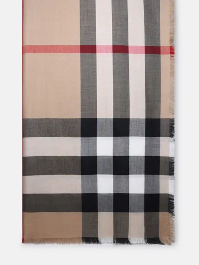 Burberry Beige Cashmere Blend Scarf