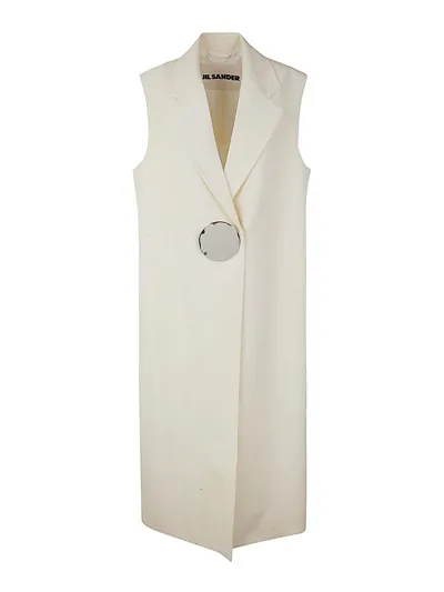 Jil Sander Tailor Made Gilet In Blanco