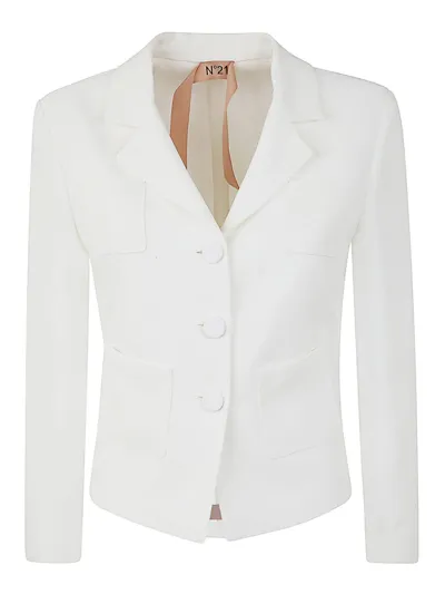 N°21 Slim Blazer In White