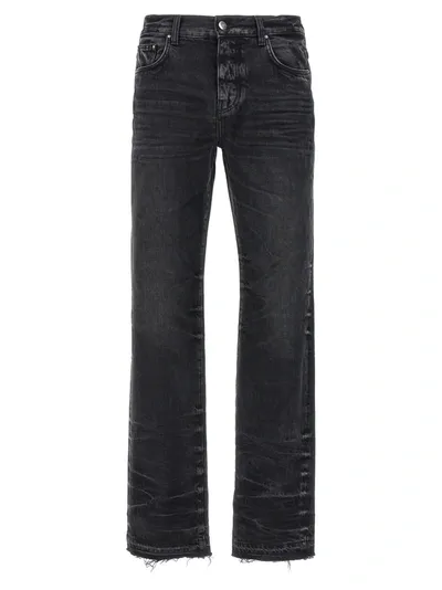 Amiri Release Hem Jeans In Black