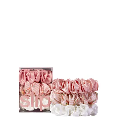 Slip Pure Silk Large Scrunchies - Petal In White