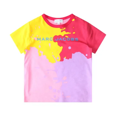 Marc Jacobs Kids' Organic Cotton Jersey T-shirt In Pink