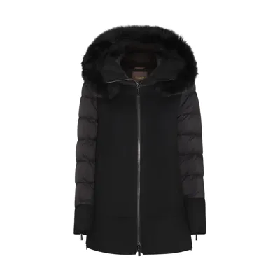 Moorer Fresia-le Down Coat In Nero