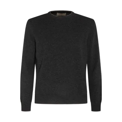 Altea Dark Grey Wool Knitwear In Grigio Scuro