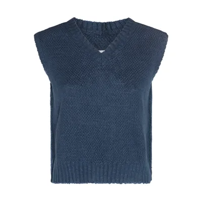 Maison Margiela Sweaters In Blue