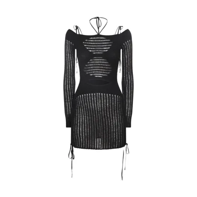 Andreädamo Cut-out Dress In Black