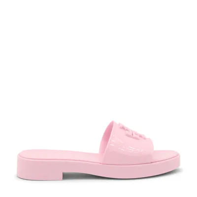 Tory Burch Eleanor Jelly Double T Slides In Petunia