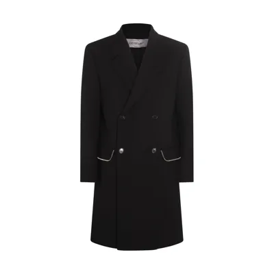 Off-white Coat In Black Wool