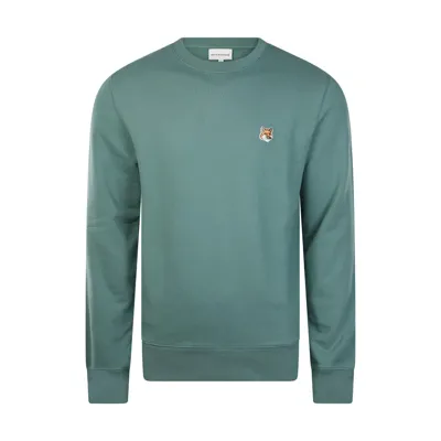 Maison Kitsuné Sweatshirt In Green