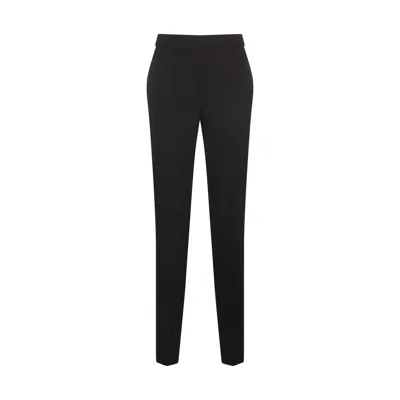 Moschino Black Wool Blend Trousers