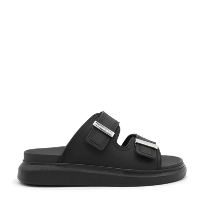 Alexander Mcqueen Black Leather Hybrid Sandals