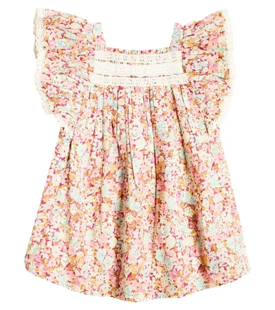 Louise Misha Kids' Baby Martine Floral Cotton Dress In Multicoloured