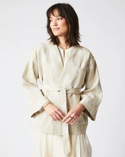 Reid Wrap Jacket In Oyster