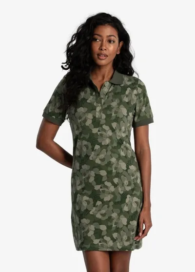 Lole Effortless Polo Dress In Rio Floral Kombu