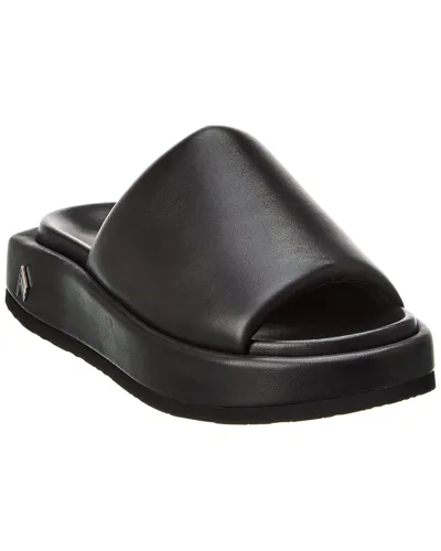 Attico The  Mia Flatform Sandals In Black