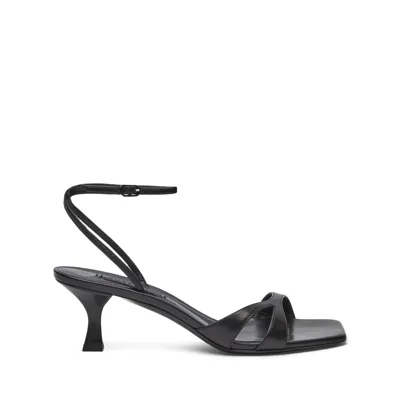 Casadei Geraldine Sandal Leather - Woman Sandals Black 40