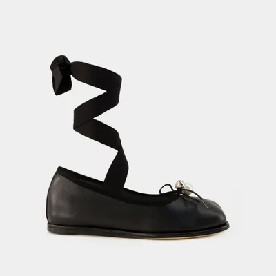 Simone Rocha Heart Toe Ballerinas -  - Leather - Black