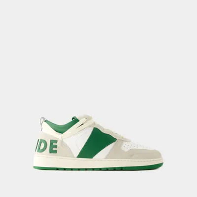 Rhude Sneakers Rhecess Low -  - Cuir - Blanc/vert In White