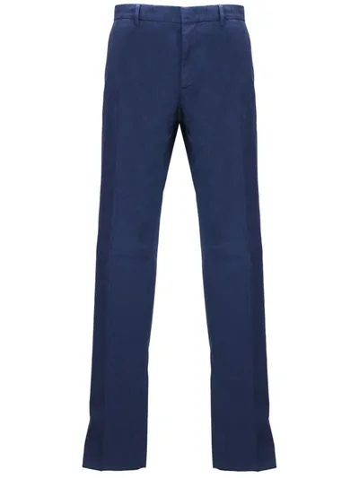 Zegna Trousers In Blue