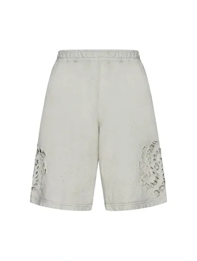 M44 Label Group 44 Label Group Shorts In Dirty White+gyps