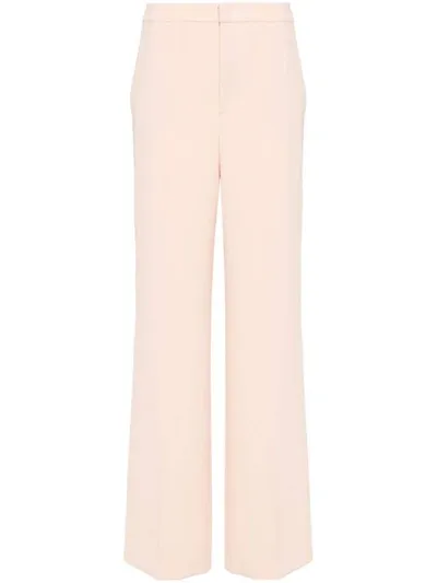 Twinset Crepe Palazzo Pants In Rosa