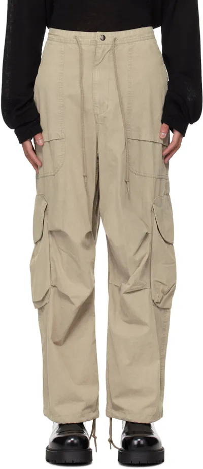 Entire Studios Gray Freight Cargo Pants In Steel