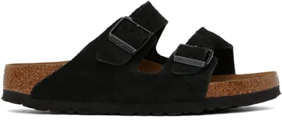 Birkenstock Black Narrow Arizona Soft Footbed Sandals