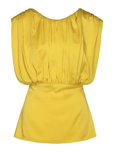 Jil Sander Tank Top In Yellow