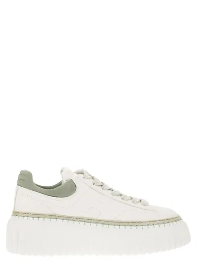 Hogan H-stripes - Sneakers In White,sage