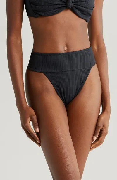 Montce Paula Plus Crochet Bikini Bottoms In Black