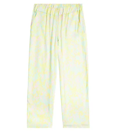 Paade Mode Kids' Anemone Floral Palazzo Pants In Yellow