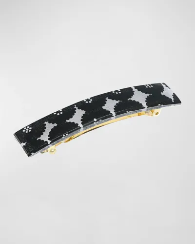 France Luxe Classic Rectangle Barrette In Dynamo